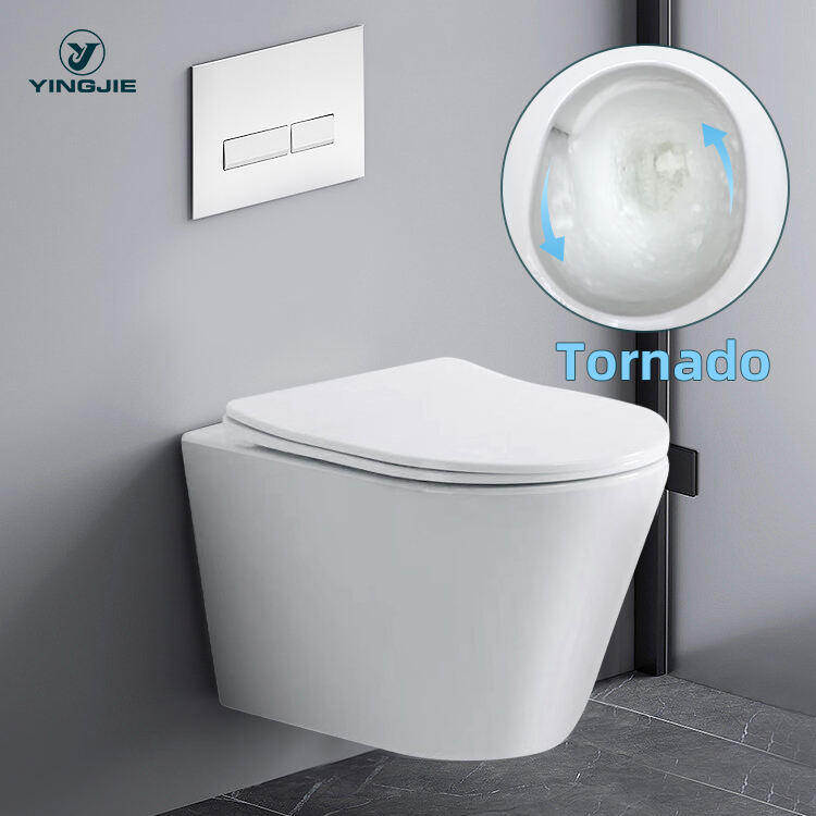 NEW tornado sanitary ware washdown european p trap ceramic wc toilet wall hung toilet manufacture