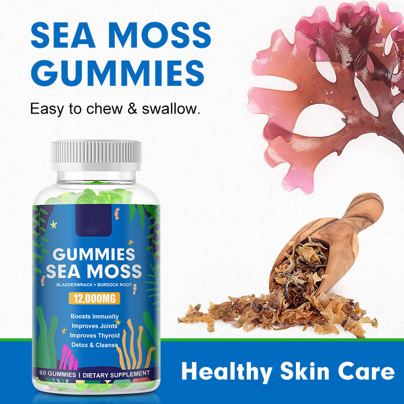Sea Moss Gummies Organic Burdock Root Gummies Sea Moss And Bladderwrack Gummies Seamoss Raw Supplement factory