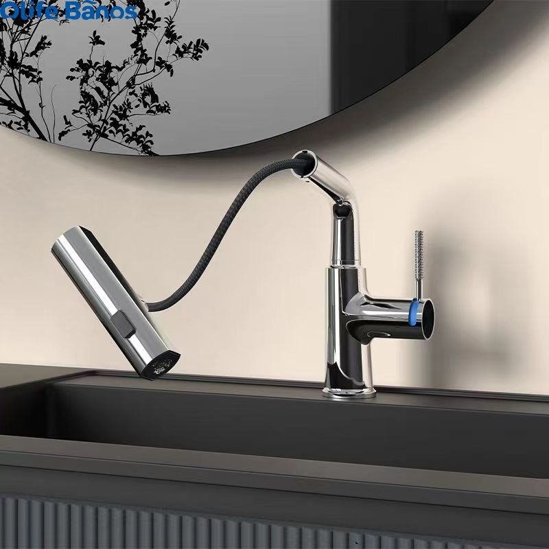 Olifebanos New Design Hot Cold Basin Faucet Waterfall Spray Basin Tap Faucet Single Faucet For Wash Basin supplier