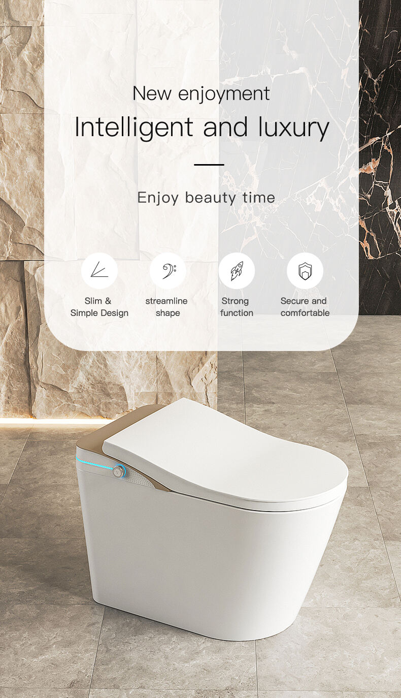 Automatic Sanitary Ware Self Clean Auto Open Sensor Flush Toilet Bowl Bathroom Electronic Intelligent Smart Wc Toilet manufacture