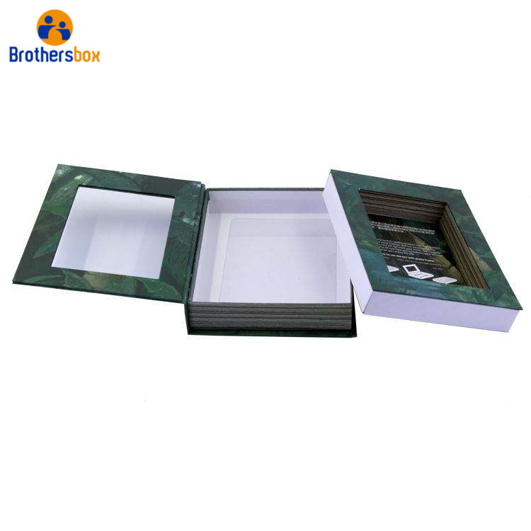 Personalized Clear Book Paper Box / Wholesale Photo Book Gift Box details
