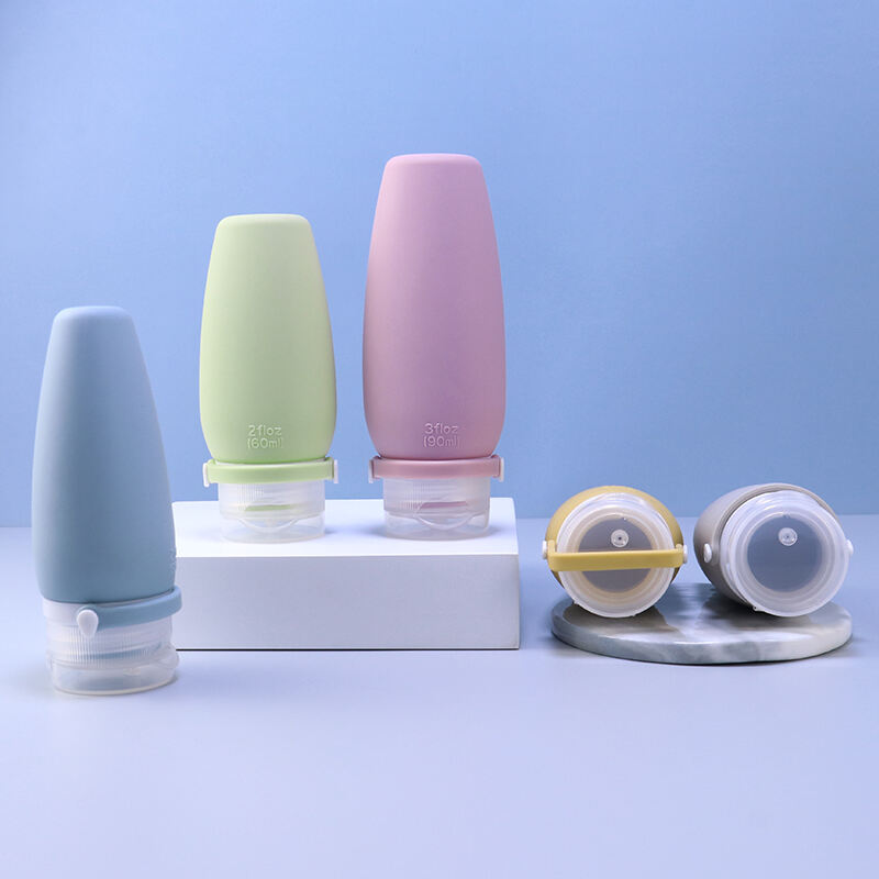 Squeeze Leakproof Silicone Travel Bottle Set for Toiletries factory