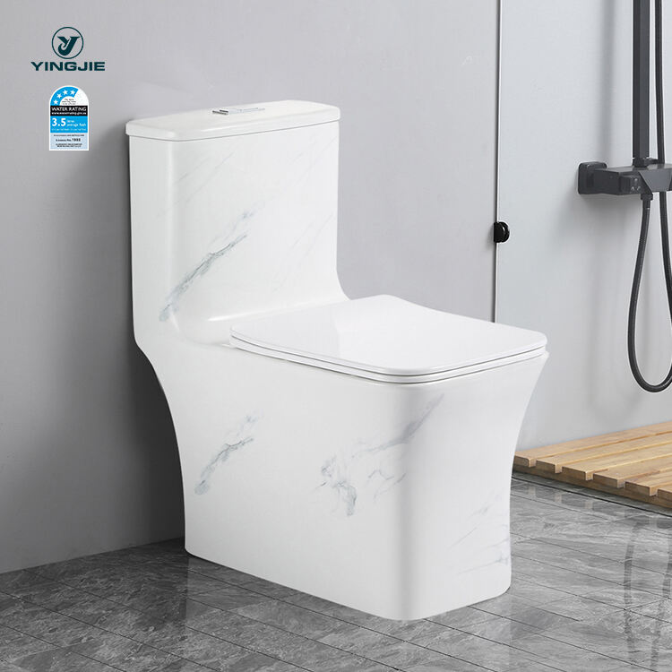 Made in China ceramic Modern style sanitary ware bathroom s trap/p trap water closet toilet bowl washdown one piece toilet manufacture