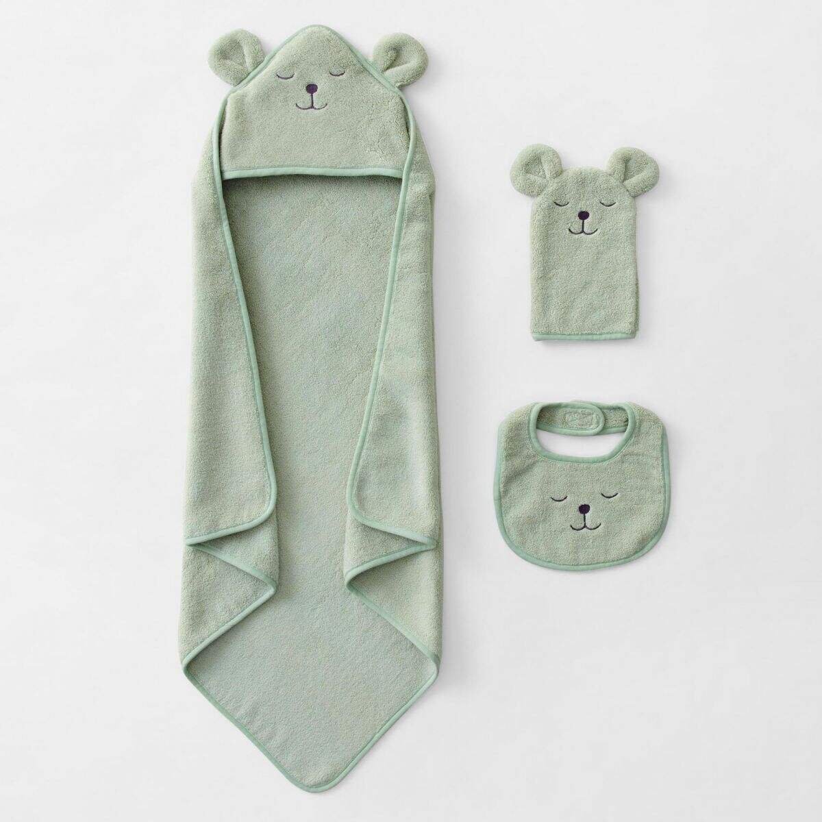 Bear Design Hooded Baby Towel Customized Colors Organic Cotton Bamboo Bath Towel for Newborns for Bathroom Use at Home details