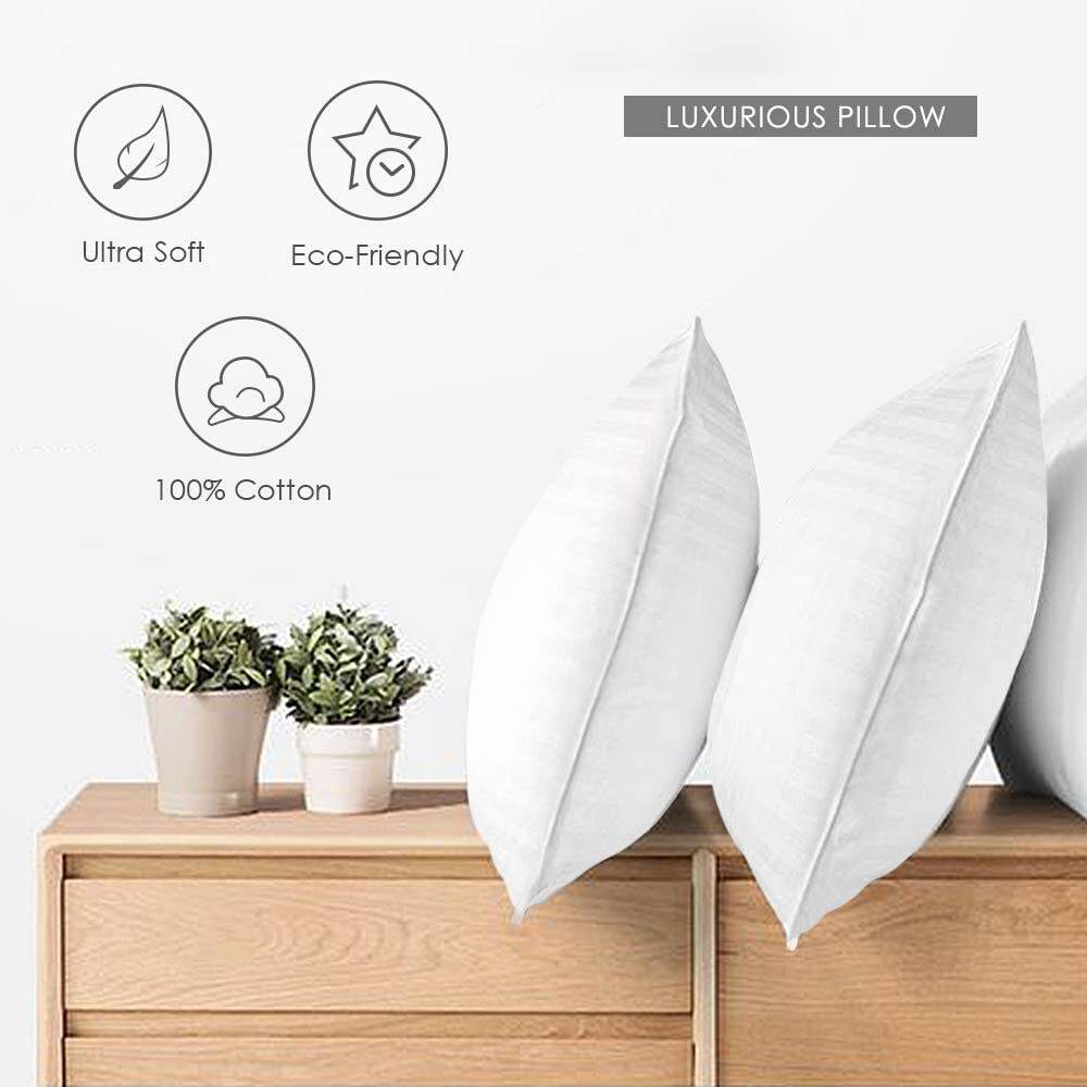 Premium 100% cotton down alternative insert bed pillows for sleeping manufacture