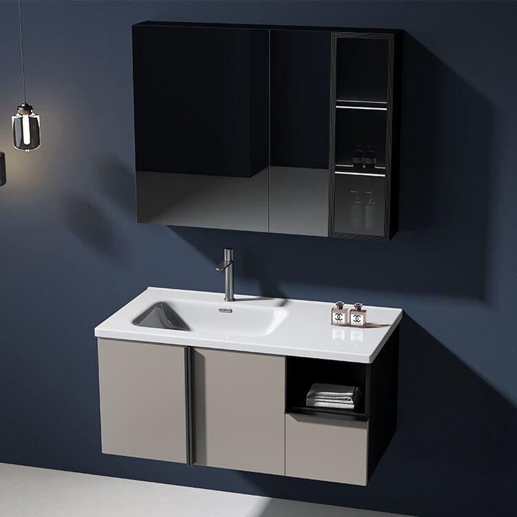 design bathroom cabinets table with led light makeup mirror wash basin vanity for hotel