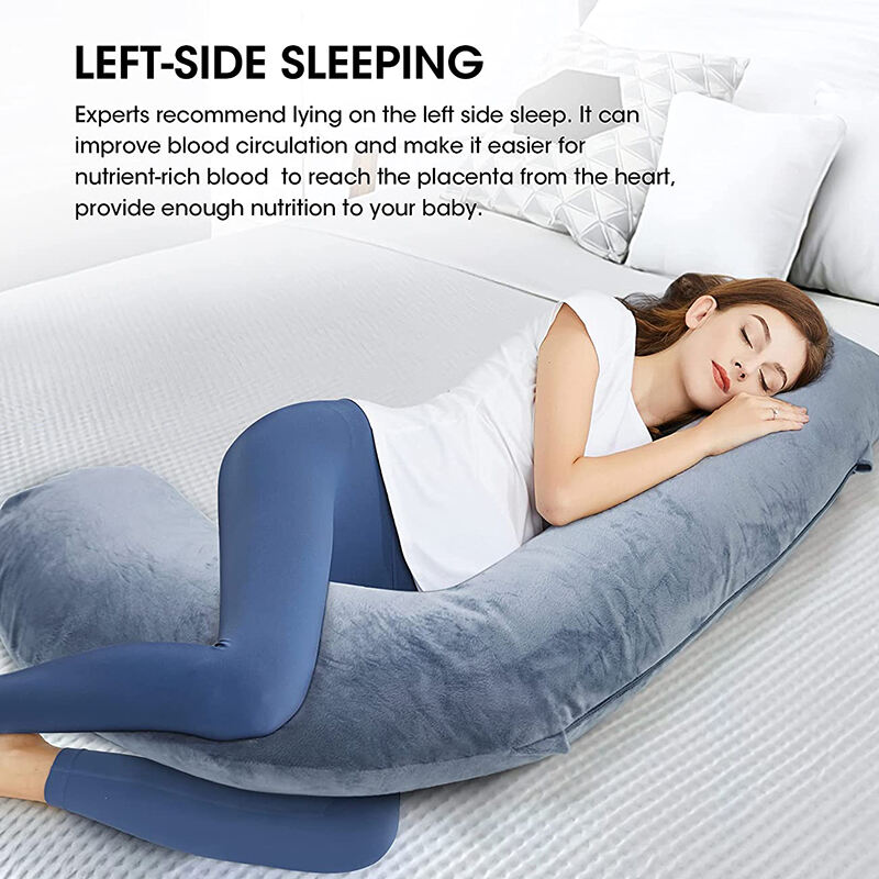 Top Quality J-Shaped Soft Body Pillow pregnant pillow pregnancy comfortable supplier