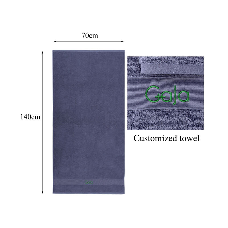 Design Logo Luxury Cotton Hotel Embroidered Bath Towel Set supplier