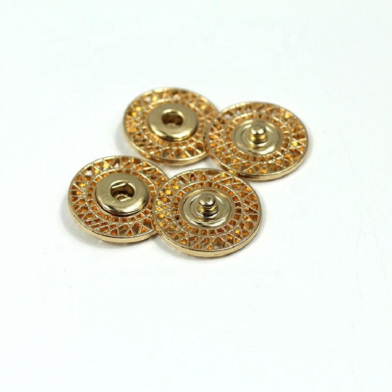 High quality large 22mm sew on zinc alloy 2 piece snap fastener button for clothing