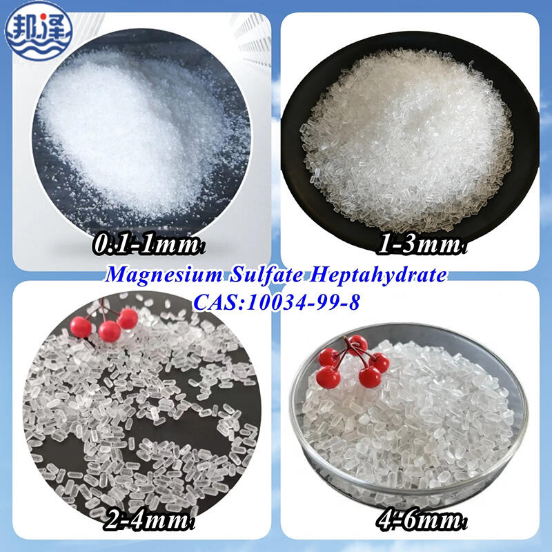 Food Grade Magnesium Sulfate Heptahydrate Crystal Agriculture Fertilizer CAS No. 10034-99-8 factory