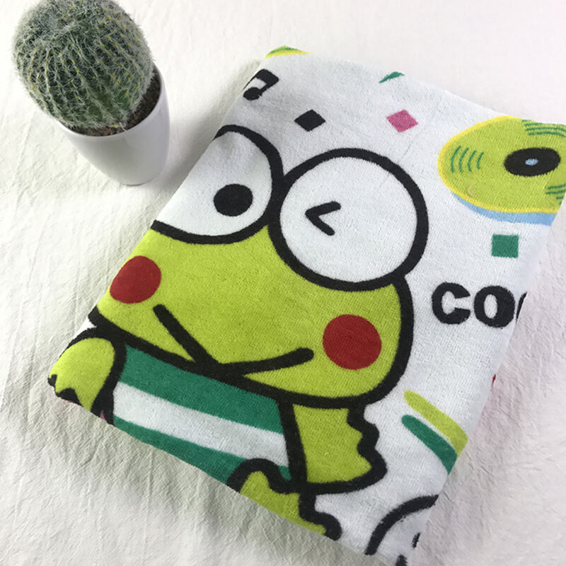 100% Cotton Velour Printed Cartoon Pattern Children beach Pool Swimming blanket towel set supplier