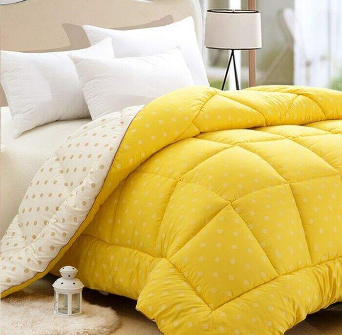 New design wholesaler wave point quilted polyester fabric cotton quilt factory