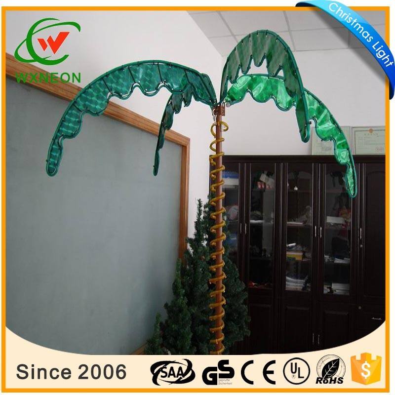 Outdoor Garden Decorate 4.5' Deluxe LED Rope Lighted Palm Tree Lights manufacture