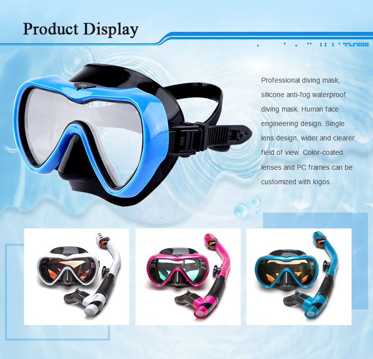 ALOMA Hot selling snorkel mask set diving mask and dry snorkel flipper swim fins with gear bag for snorkel equipment manufacture