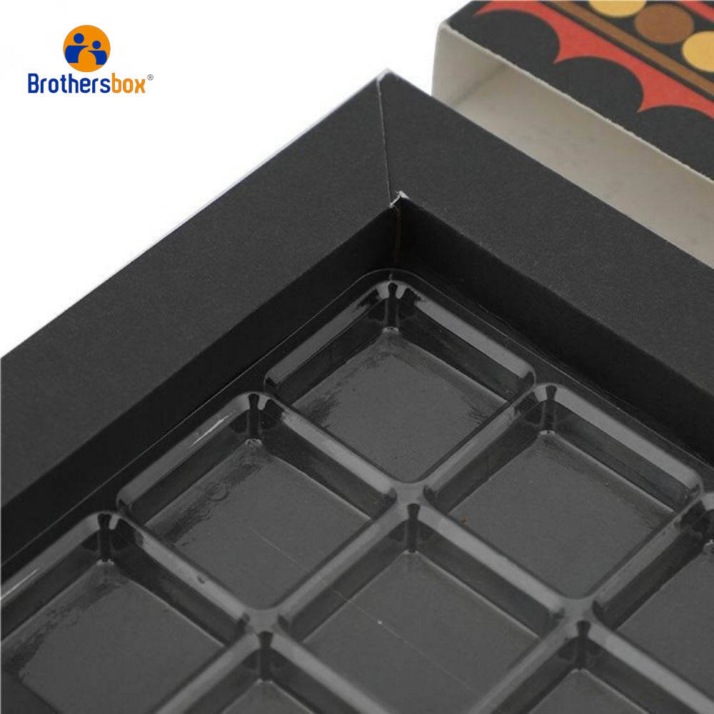 Empty chocolate boxes with inserts