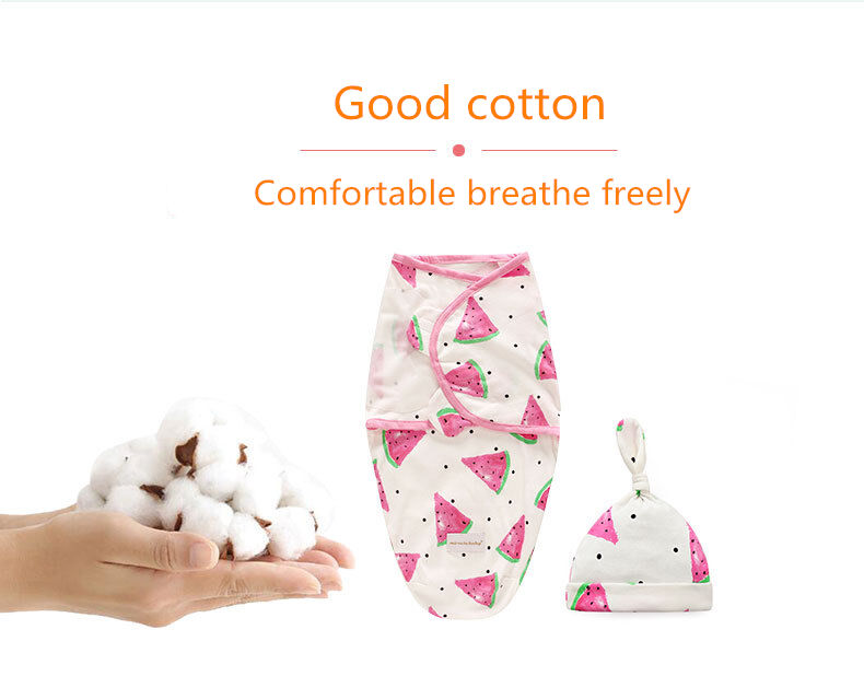 3Pcs Set Newborn Swaddle Wrap Cotton Baby Swaddling Sleeping Bag Infant Envelope Sleep Sack Bedding For 0-6 Months manufacture