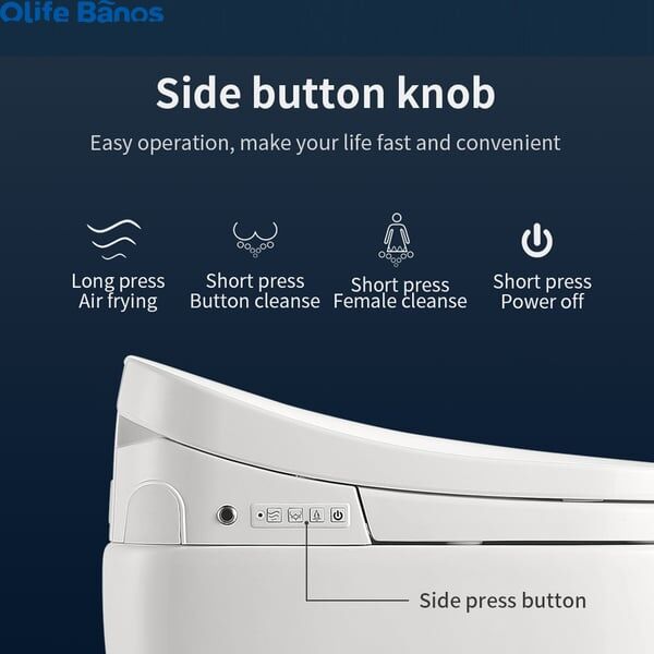 Olife Banos Small Size Smart Toilet One-Piece Elongated Floor Mounted Automatic Toilet Self-Clean manufacture