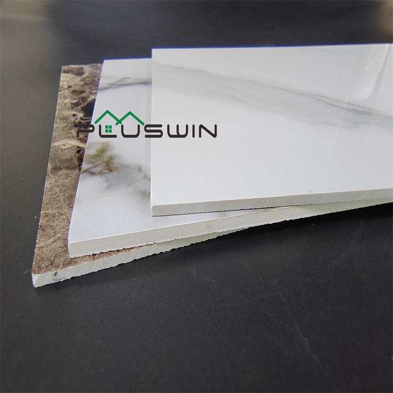 2mm 3mmm 4mm High Glossy Interior Wall Decorative PVC Marble Sheet UV Marble Board factory