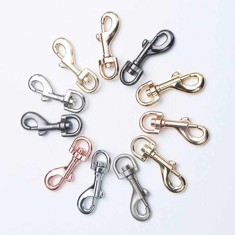 High quality custom metal spring swivel eye lobster snap hook for bag