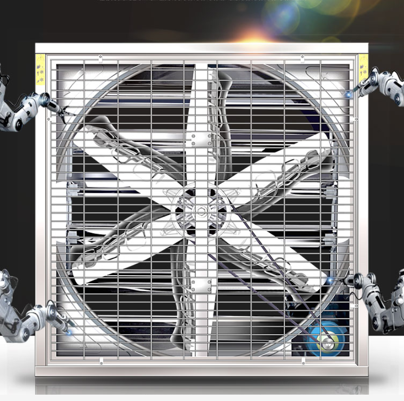 1530mm Cow shed galvanized industrial stainless steel wall fan ventilation exhaust fan details