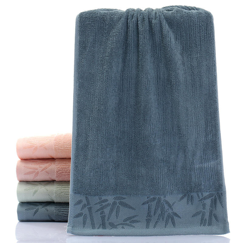 Wholesale organic bamboo towels or custom towels logo embroidery durable absorbent soft towels manufacture