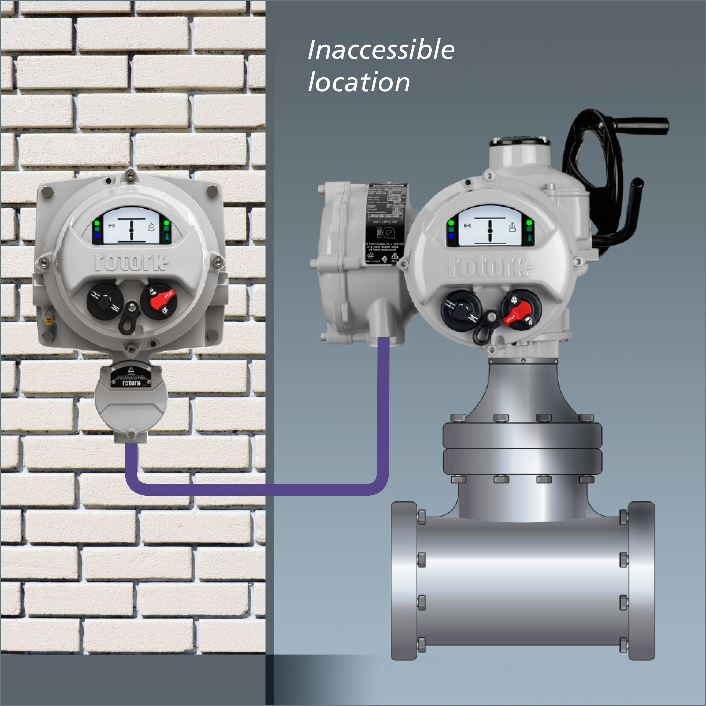 Rotork IQ Serials Electric Actuator With Control Valves Body As Rotork Electric Actuator Valve Electric Actuator manufacture