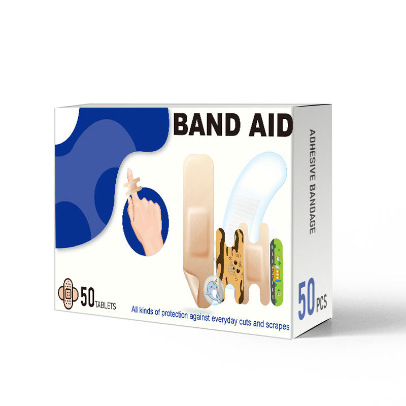 Дъвка за лейкопласт Band Aid в кутията Безплатни мостри са налични от подробности за доставчика на лейкопласт в Китай