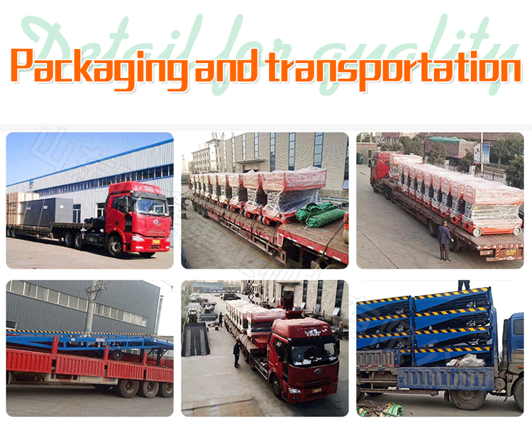 HAOKUN Hydraulic cylinder 10ton 6m high cargo lift outside incline cargo lift elevator home home cargo lifts factory