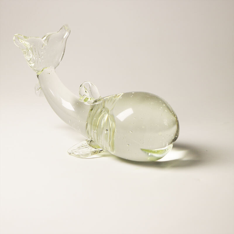 Factory OEM ODE Miniature Animals Murano Glass Dolphin Figurines for Household decoration supplier