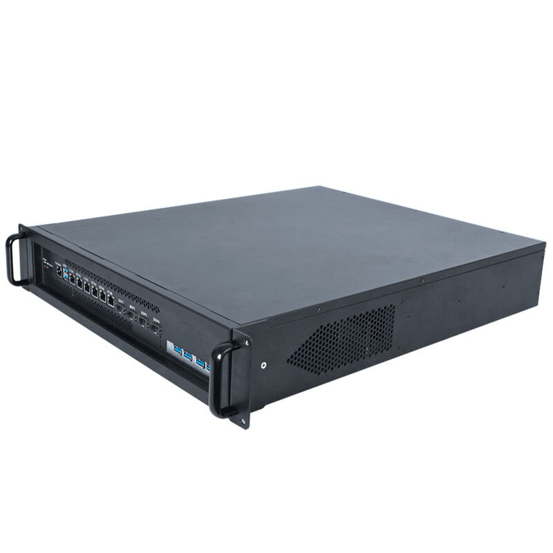 Piesia 2U Server-Chassis 4*SFP 10G 12th i3 i5 i7 i9 LGA1700 6lan ATX Industrie-Firewall-Rackmount PC-Gehäuse für die Netzwerksicherheit