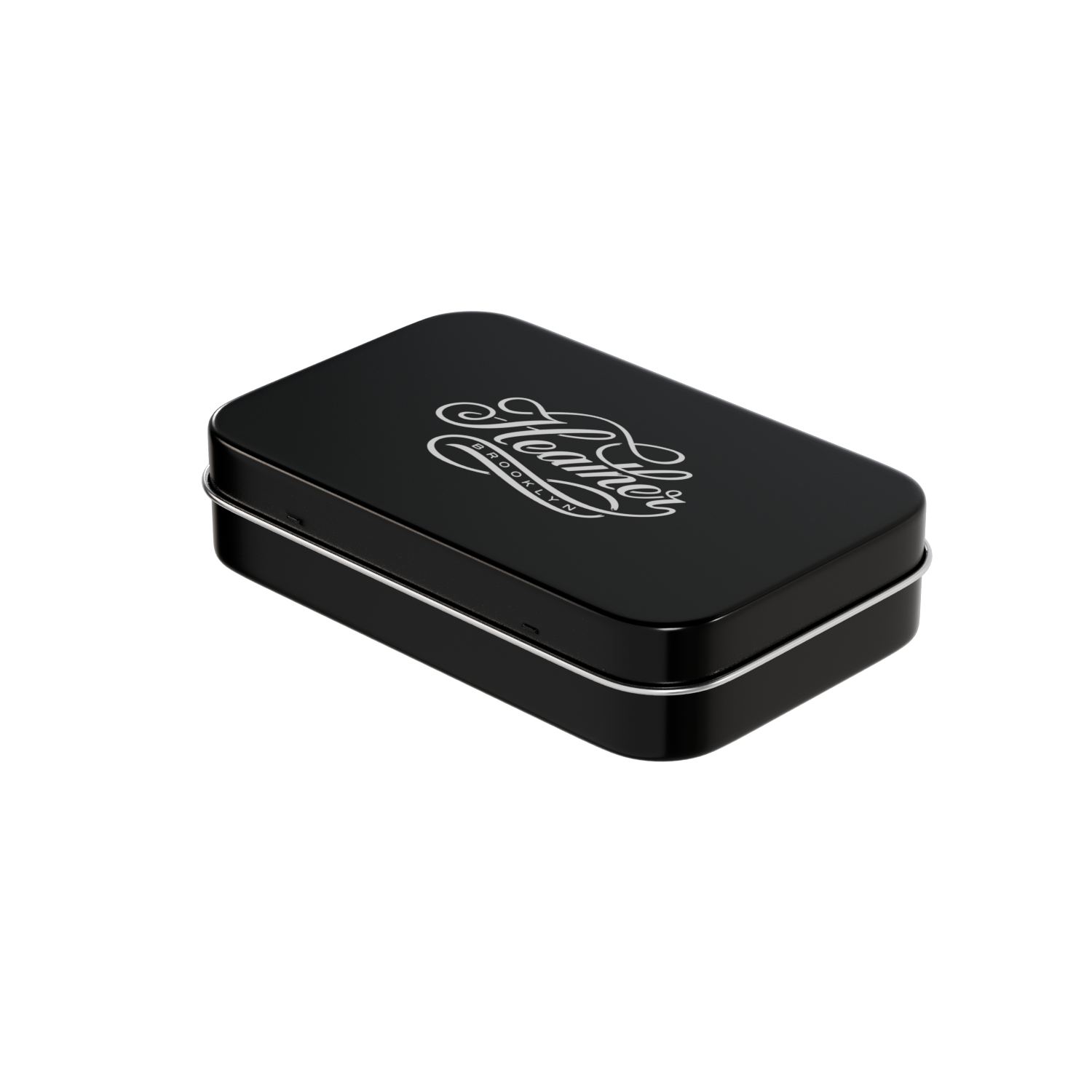 Customized print rectangular usb black blechdose mit deckel tin case with hinged rectangle latas de metal manufacture