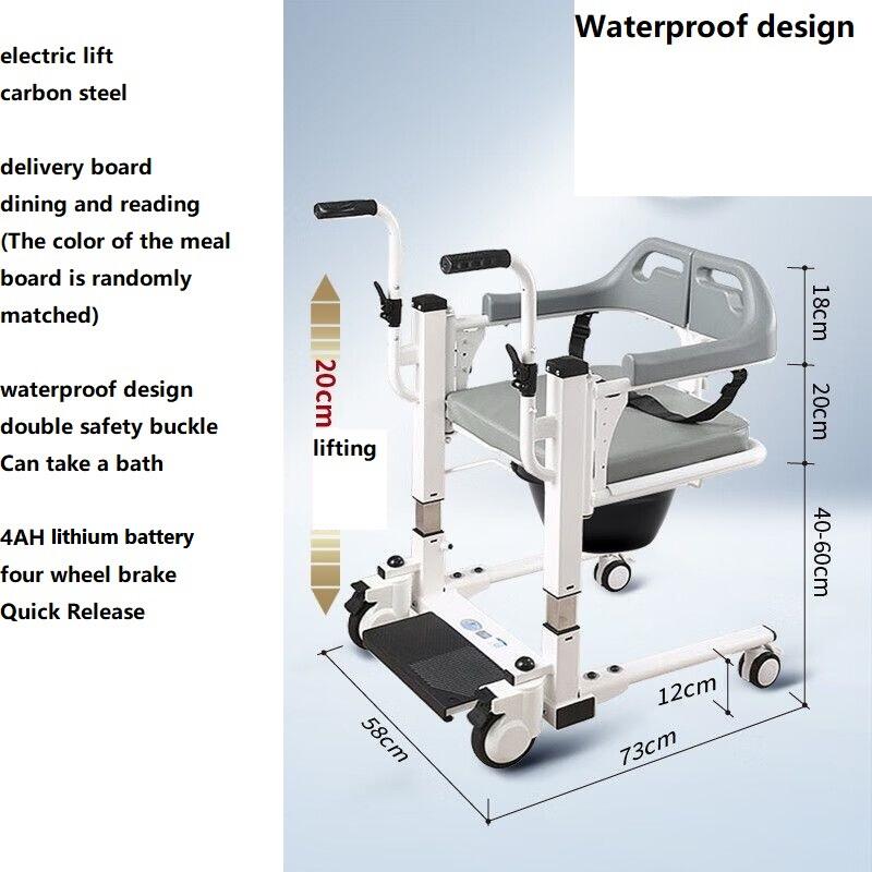 steel lift chair disabled people power lift Patient Transfer Chair Electric control lift saving manpower for nursing-BZ-L12 supplier