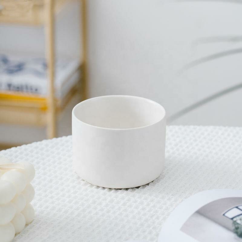 Ceramic Porcelain  Candle Jar with lid High Quality Luxury Home Decoration gift box Customized Logo details