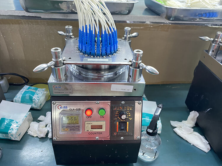 Blue patch cord fiber optic grinding machine fiber sc apc optic garter manufacture