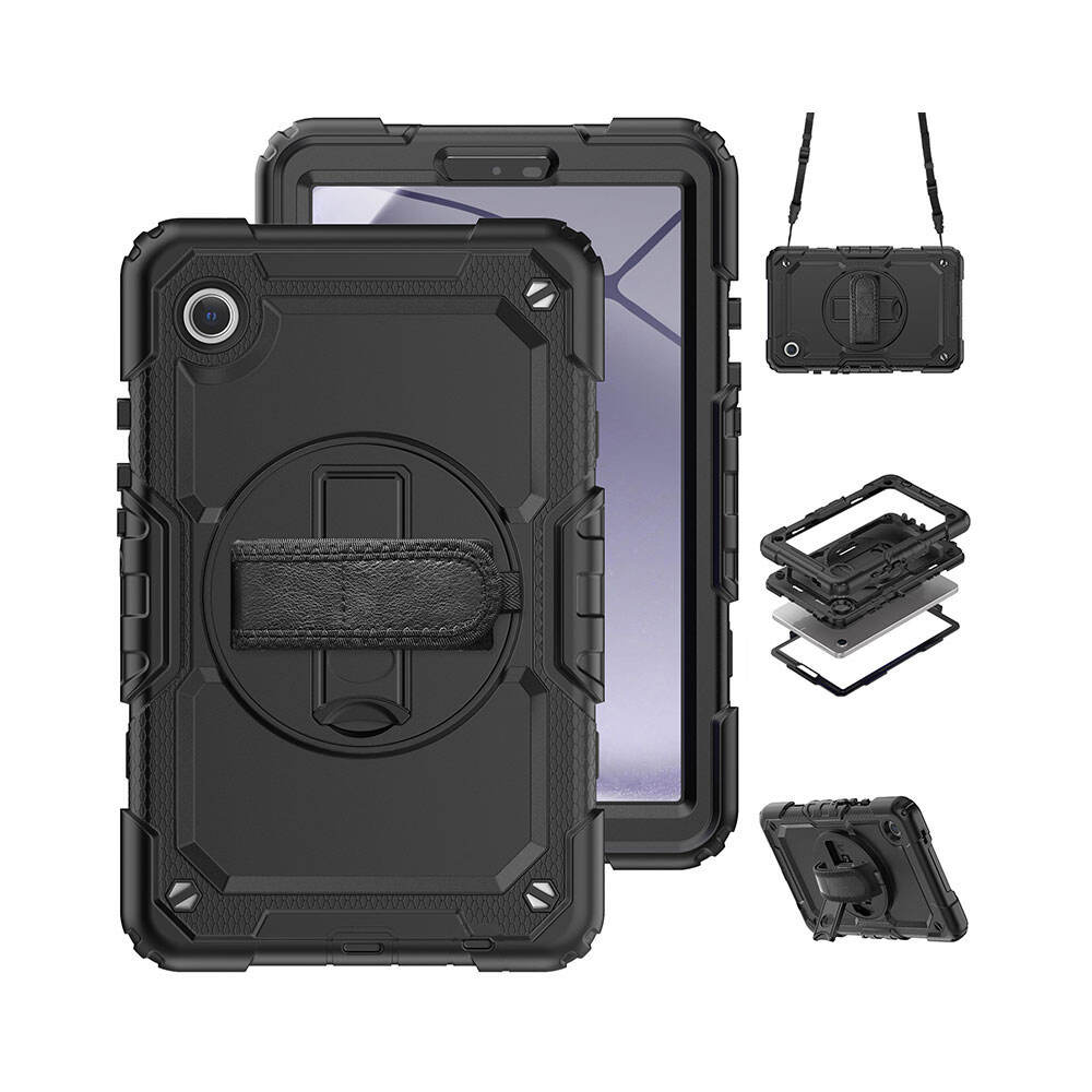 Laudtec PBK064 Black Foldable Detachable Case Rugged Tpu Cover Tablet Covers Cases For Samsung Tab A9 supplier