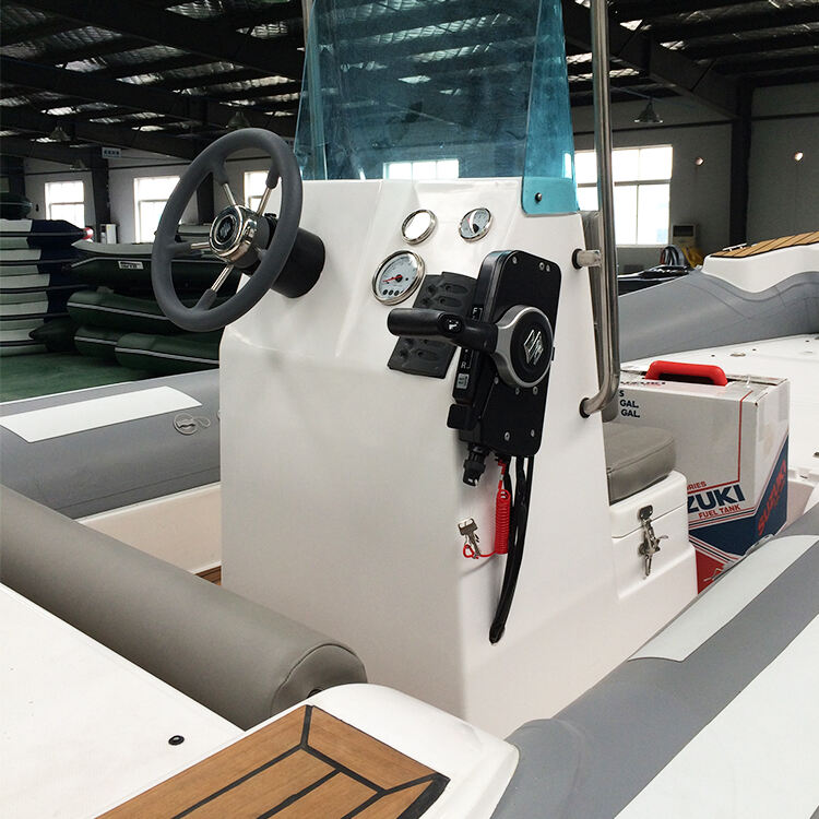 Customize 21.5ft Ocean Rib Boat Inflatable 6.5m Hydraulic Steering Center Console French Orca Hypalon Rib-650 supplier