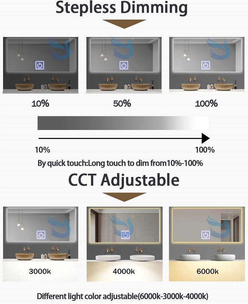 12V 36W Smart Cabinet Closet Bathroom Cabinet Monochromatic Bicolor Dimming Switch Led Touch Sensor Switch details