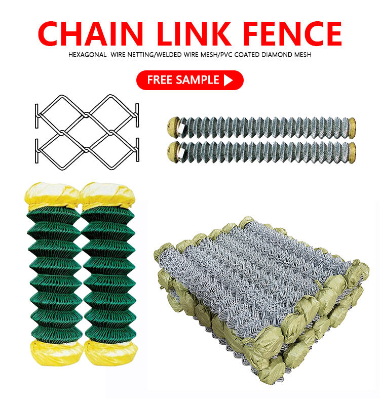 Pvc Coated/Galvanized Chain Link Fence With Good Quality supplier