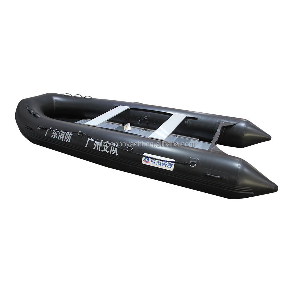 Customized Logo PVC/HYPALON Zodiac 2-3 person  Inflatable ZB-250 PVC Boats with Aluminium Floor manufacture