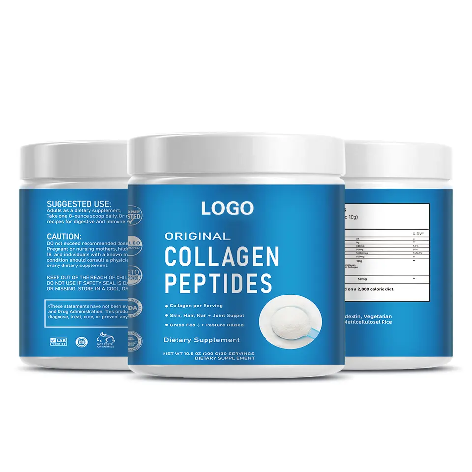 Private Labels Beauty Products Hydrolyzed Fish Marine Collagen  Protein Drink Powder  Peptide details