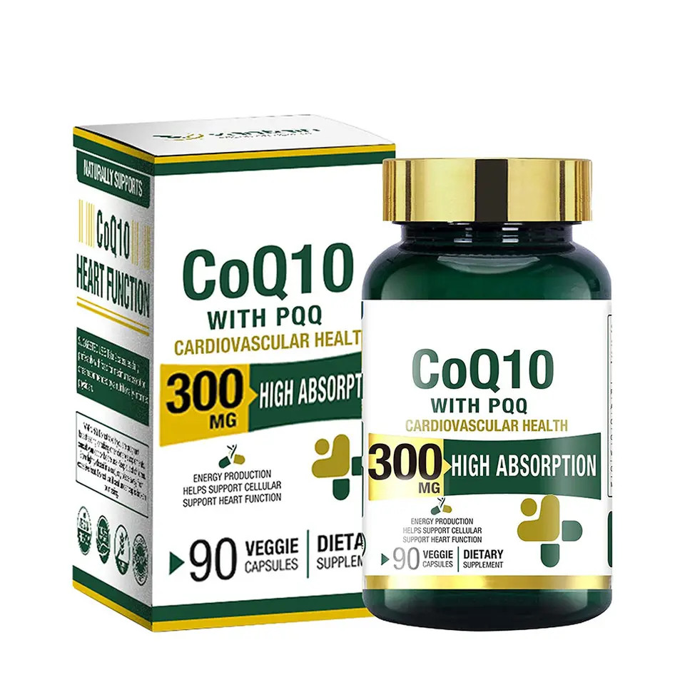 Coq10  With Pqq For Heart Health Anti Fatigue Improve Fertility Health Coenzyme Q10 Capsules details