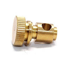 Custom CNC Machining Turning Copper Brass Products Turned Parts with Drilling supplier