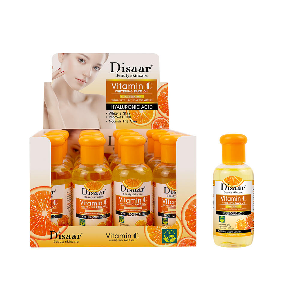 Dissar Sérum éclaircissant, raffermissant, hydratant, anti-âge, à la vitamine C, huile blanchissante pour le visage, 75 ml