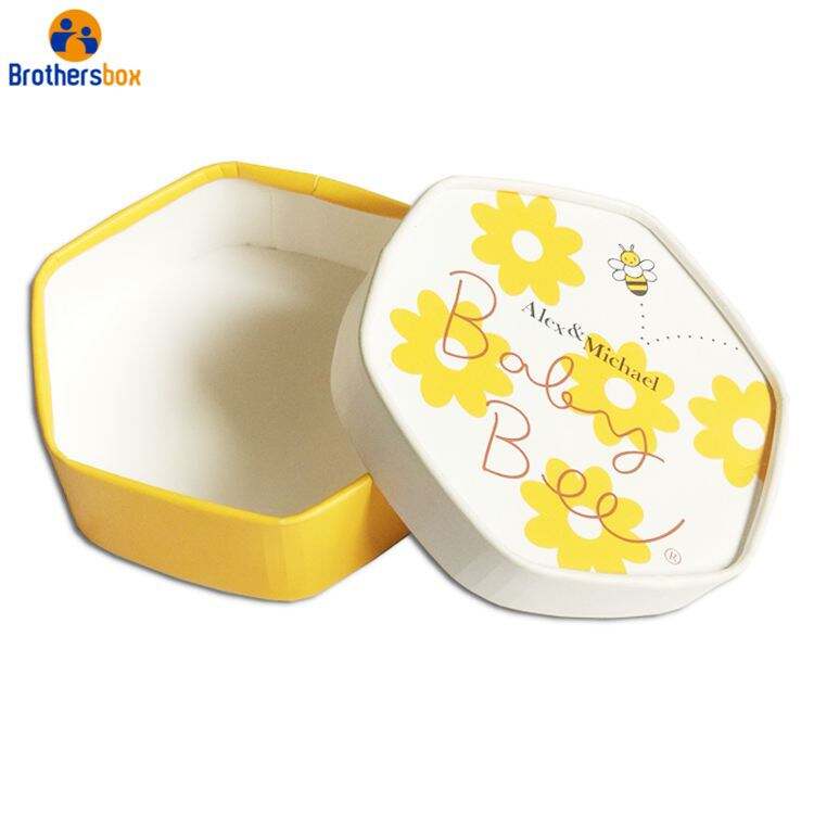 Luxury Hexagon Jewelry Box / Hexagon Storage Cardboard Box manufacture