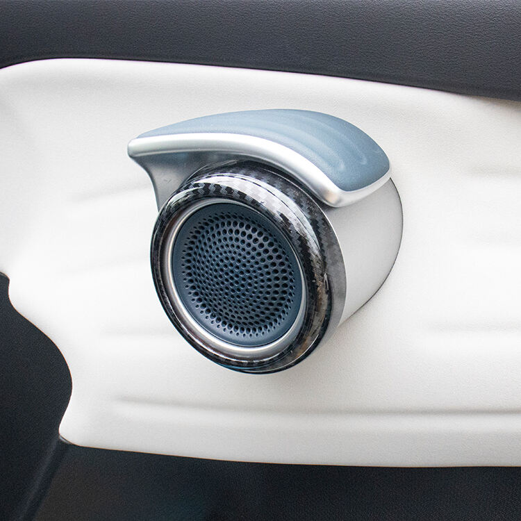ATTO3 Accessories ABS Carbon Fiber Four Door High Speaker Tweeter Cover Car Horn Cover For BYD ATTO 3 Yuan Plus supplier