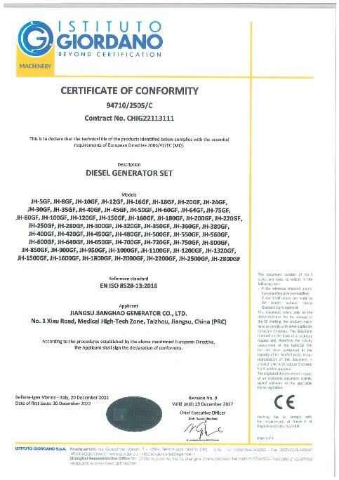 OUR HONORARY CERTIFICATE