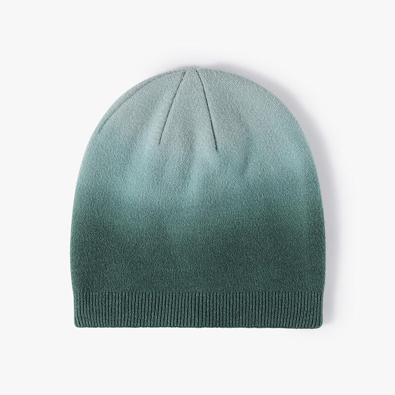 Drop dyed gradient knit hat