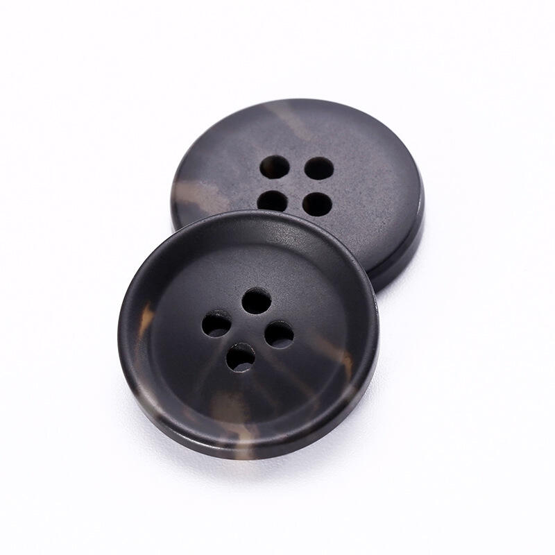 Eco friendly 4 holes recycled sustainable sewing urea clothing buttons for shirts