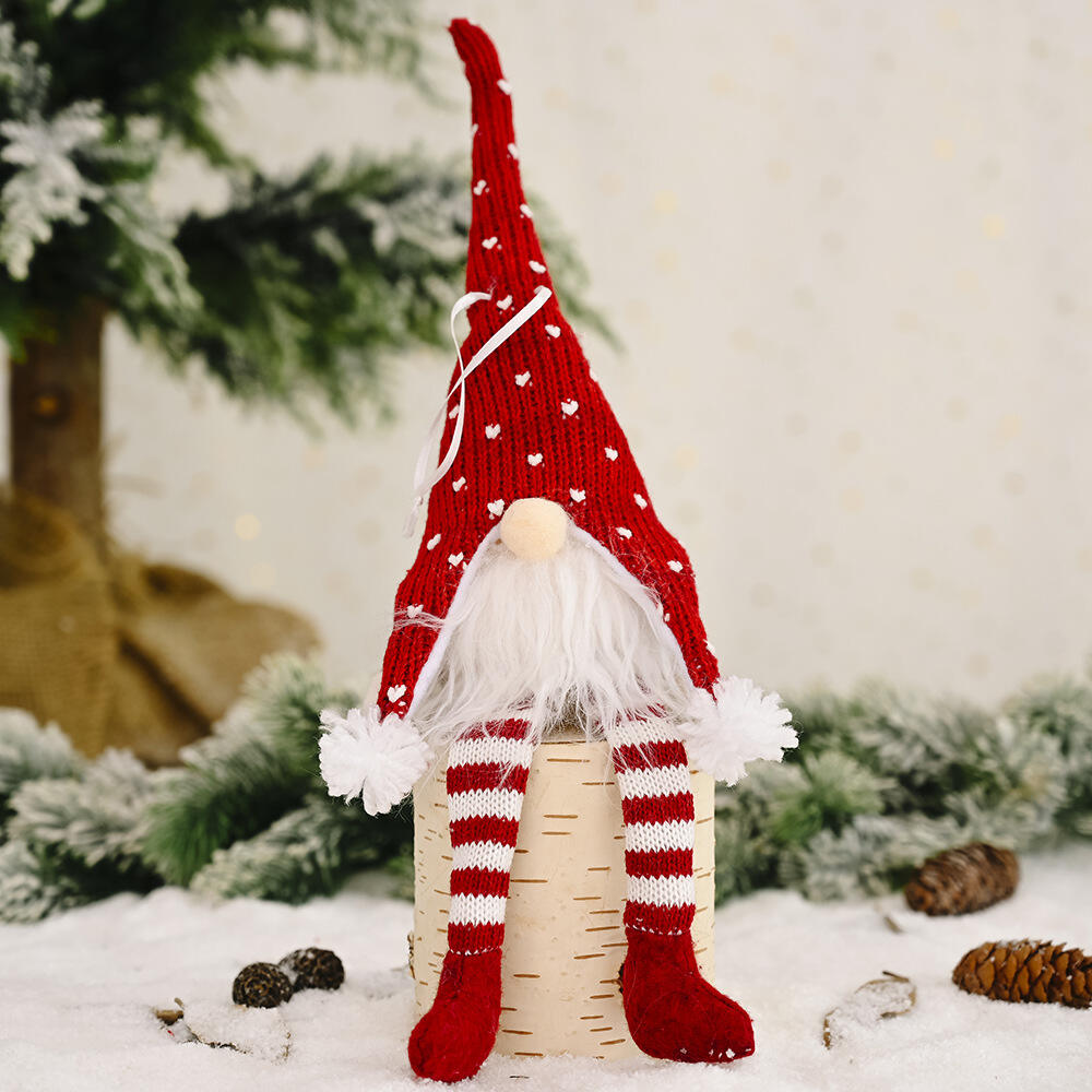 Christmas Gnome Light Plush Gnomes Gonk With Lights & Long Legs Hanging Ornaments supplier