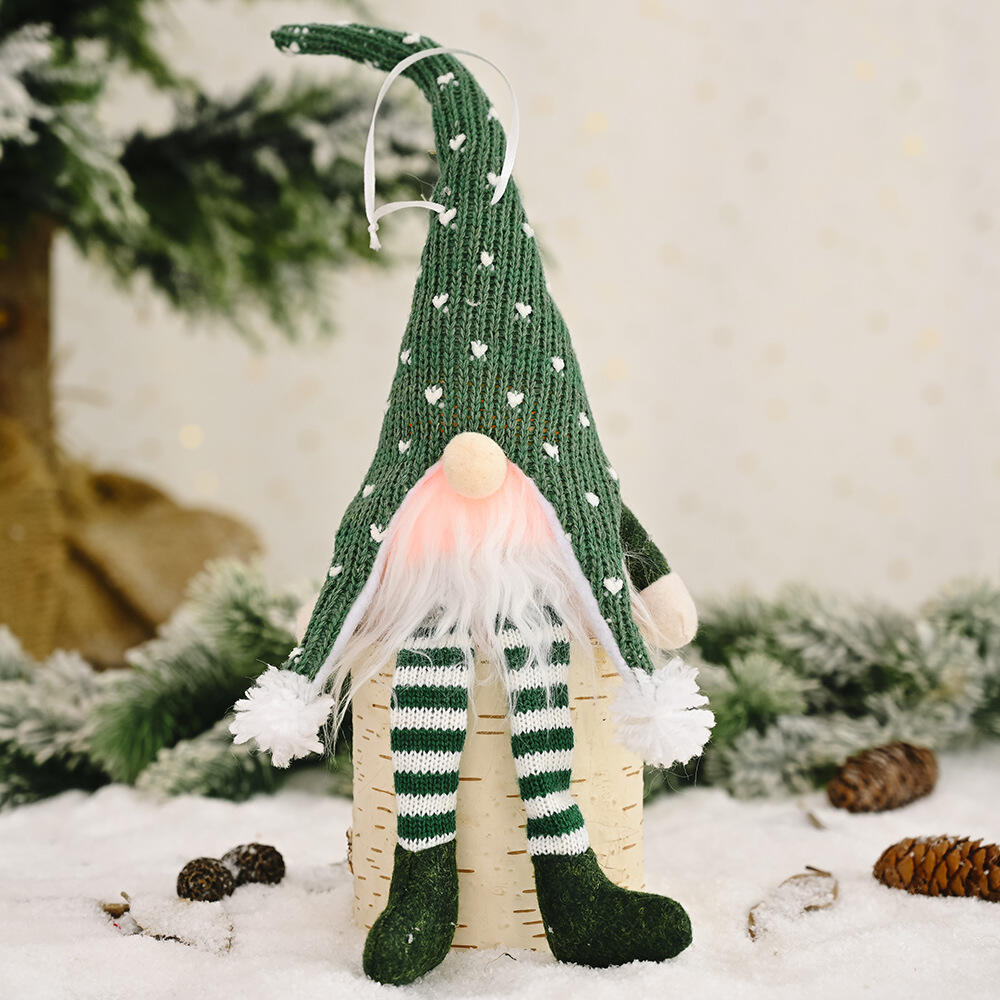 Christmas Gnome Light Plush Gnomes Gonk With Lights & Long Legs Hanging Ornaments supplier